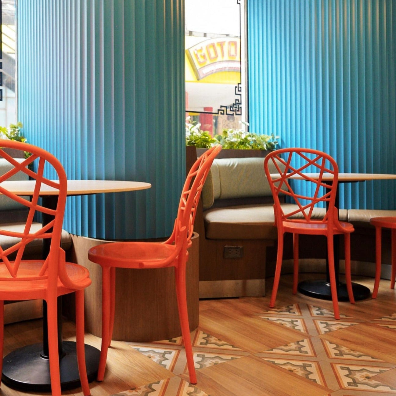 Leo Main paint-ready wood slat panels custom painted in modern interior