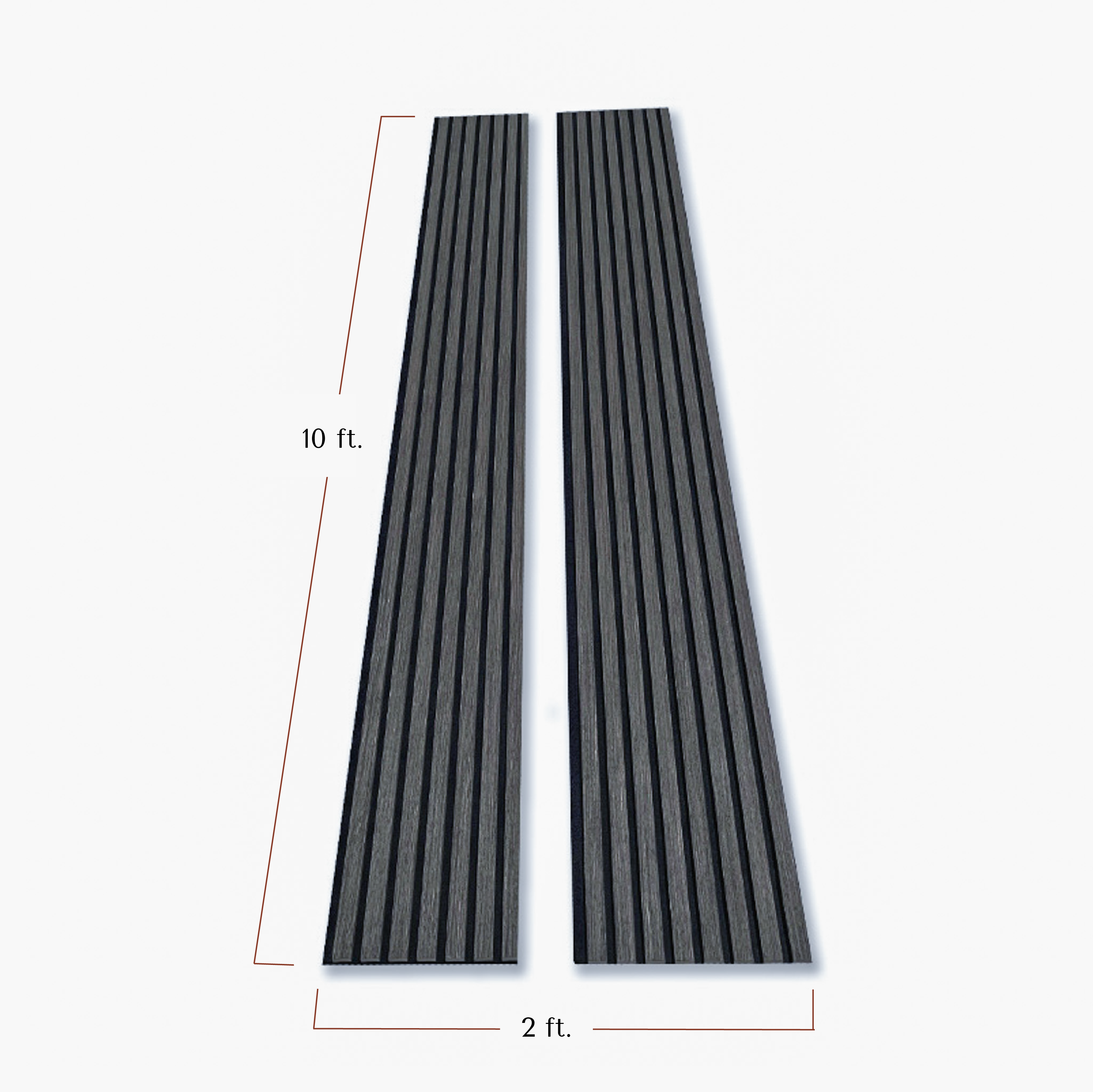 Premium 3-Sided Wood Veneer Acoustic Slat Wall Panel | Up to 10' Long