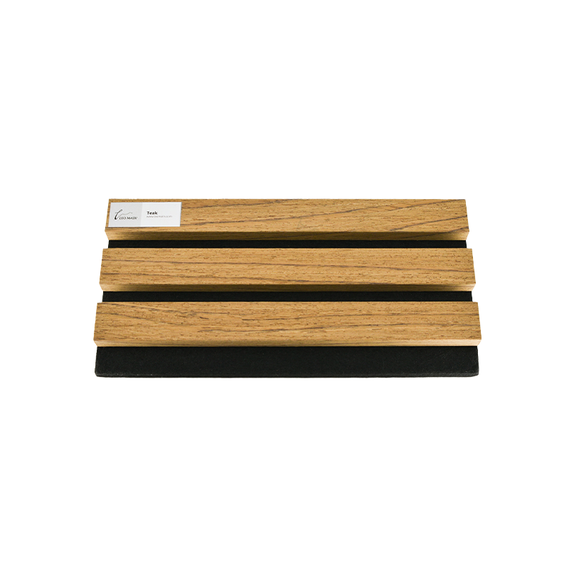 Premium 3-Sided Wood Veneer Acoustic Slat Wall Panel | Up to 10' Long
