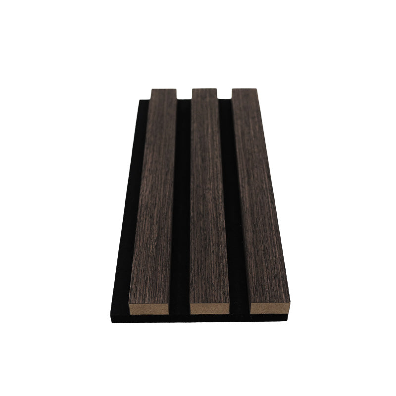 Premium 3-Sided Wood Veneer Acoustic Slat Wall Panel | Up to 10' Long