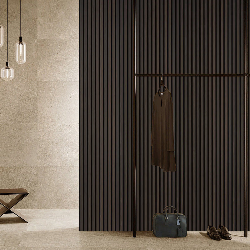 Premium 3-Sided Wood Veneer Acoustic Slat Wall Panel | Up to 10' Long