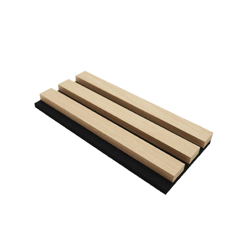 Premium 3-Sided Wood Veneer Acoustic Slat Wall Panel | Up to 10' Long
