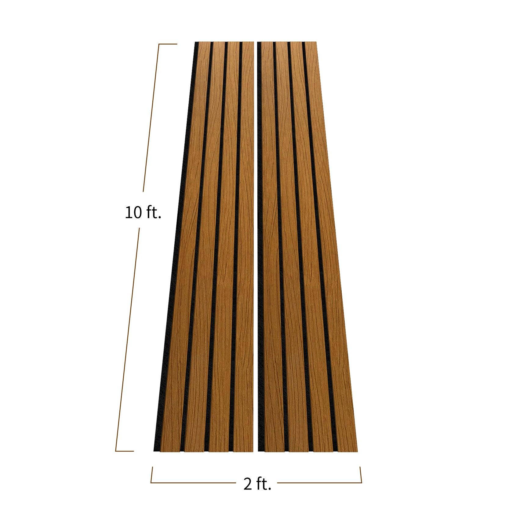 Wide Wood Slat Wall Panel