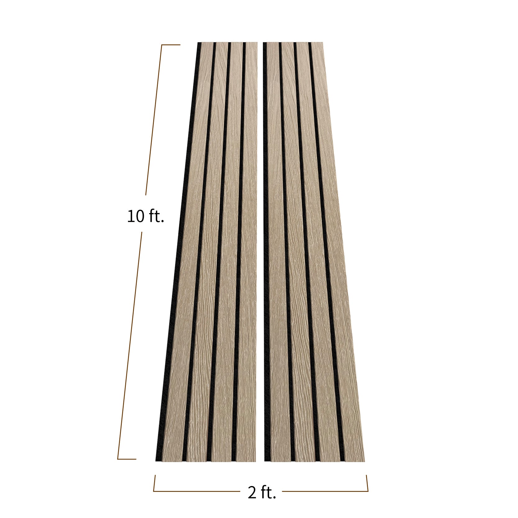 Wide Wood Slat Wall Panel