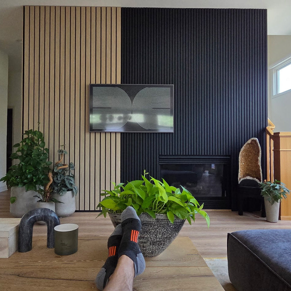 co+fe ウッドボード TriVeneer™ Wide Wood Slat Wall Panel