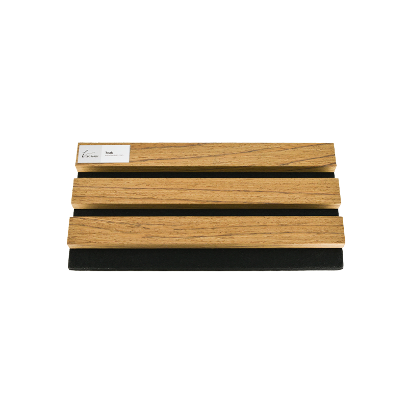 Sample Piece | Premium 3-Sided Wood Veneer Acoustic Slat Wall Panel