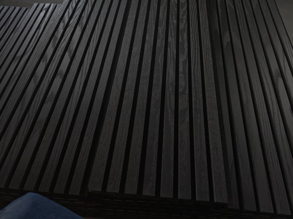 Premium 3-Sided Wood Veneer Acoustic Slat Wall Panel | Up to 10' Long